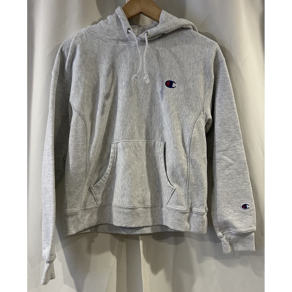 Champion Reverse Weave Hoodie‎ Adult Small Grey Sweatshirt Pullover Outdoor Men